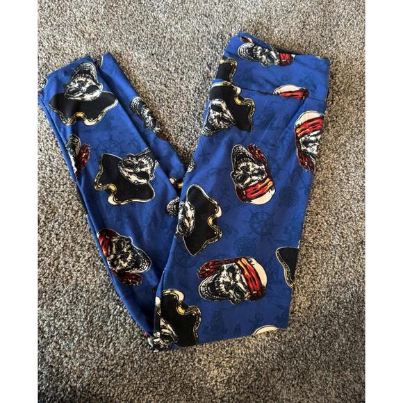 LulaRoe Leggings One Size Pirates *Perfect For Pirate Night Disney Cruise Line* - Picture 1 of 5